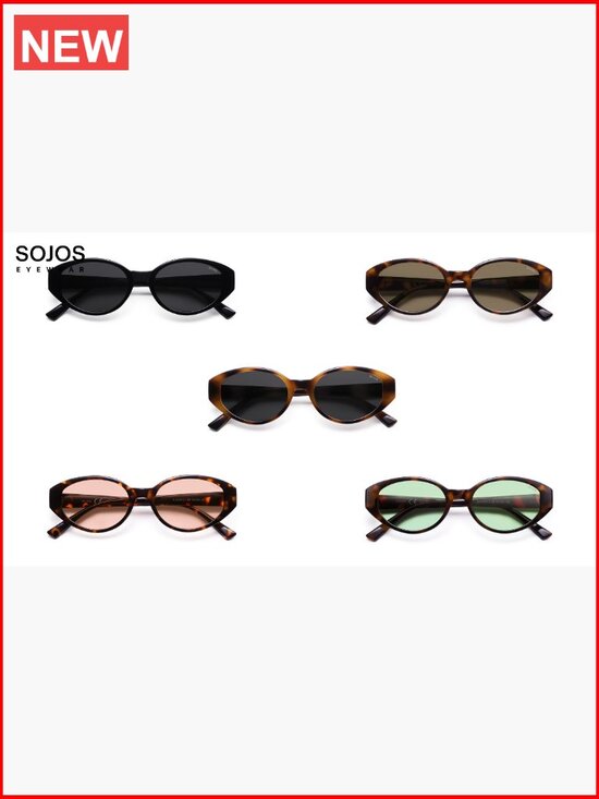 Retro Oval Cat Eye Polarized Sunglasses UV400 Protection main image 6